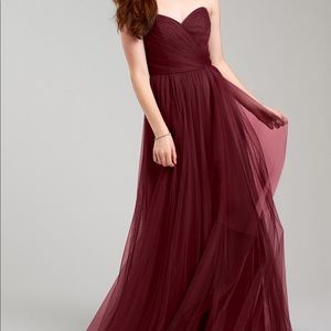 Wine colored dress from Weddington Way